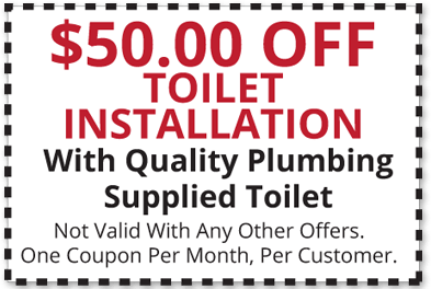 $50 off toilet installation